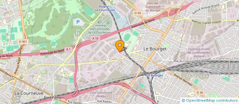 localisation de l'entreprise RAJAH STORES 5 à LE BOURGET