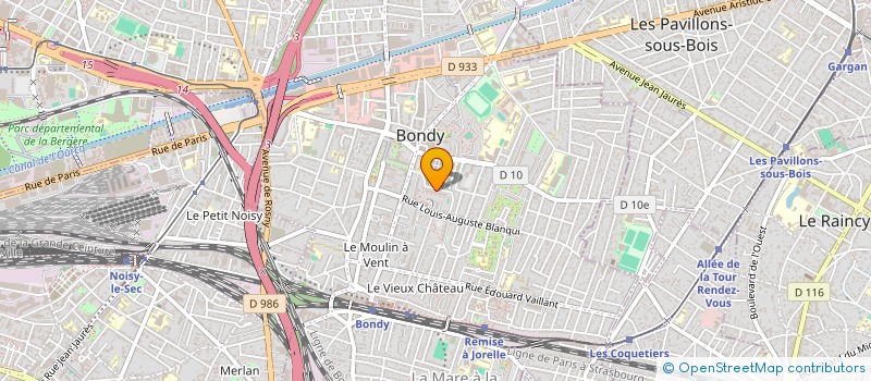 localisation de l'entreprise RAJAY GESTION DE TRANSPORT EXTERNE à BONDY