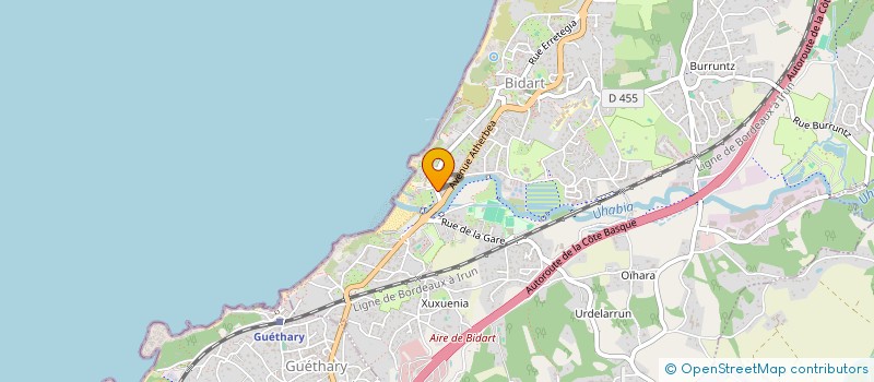 localisation de l'entreprise RAJD  BIDART