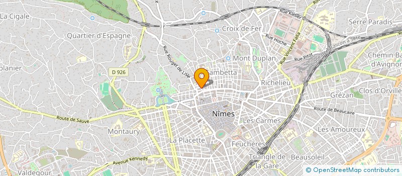 localisation de l'entreprise RAJE NIMES  NIMES