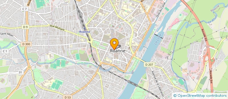 localisation de l'entreprise RAJFOOD à ROANNE