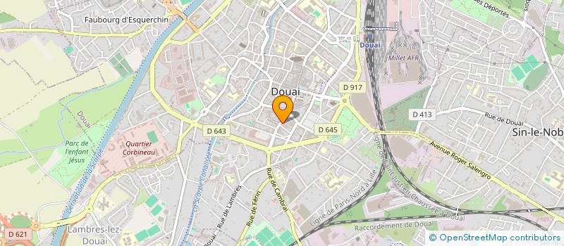localisation de l'entreprise RAJI à DOUAI