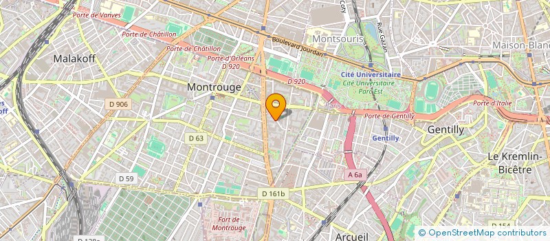 localisation de l'entreprise RAJMAHAL à MONTROUGE