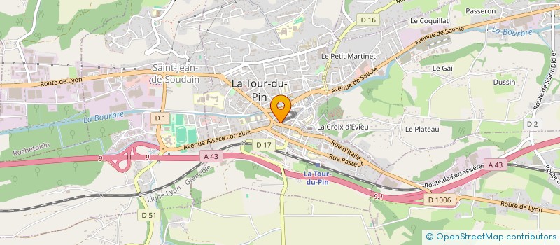 localisation de l'entreprise RAJON BASTIANINI à LA TOUR-DU-PIN