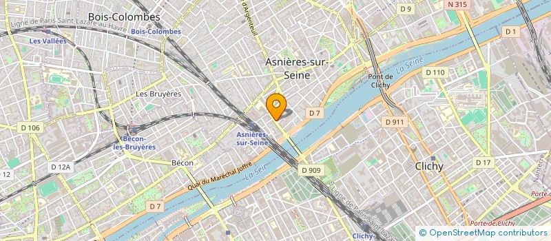 localisation de l'entreprise RAK à ASNIERES-SUR-SEINE