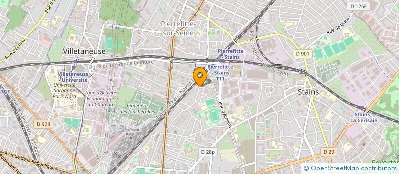localisation de l'entreprise RAK ETANCHEITE à PIERREFITTE-SUR-SEINE