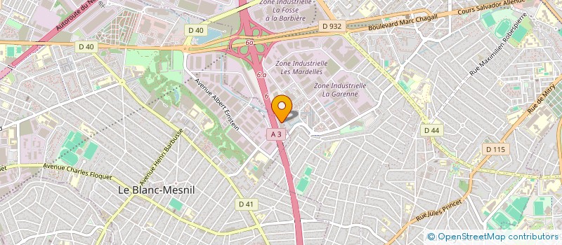 localisation de l'entreprise RAK SCI à LE BLANC-MESNIL