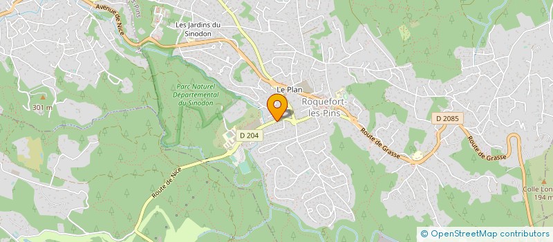 localisation de l'entreprise RAKIC SERVICES à ROQUEFORT-LES-PINS
