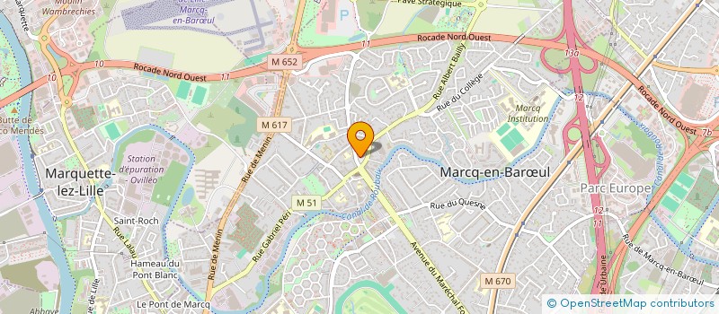 localisation de l'entreprise RAKOTO INVESTISSEMENTS à MARCQ-EN-BARŒUL