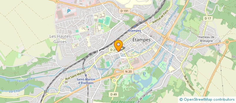 localisation de l'entreprise RAKSA à ETAMPES