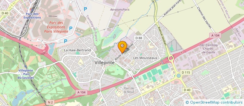 localisation de l'entreprise RAKSMEY à VILLEPINTE