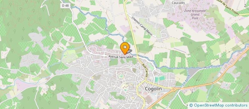 localisation de l'entreprise RAKSO à COGOLIN