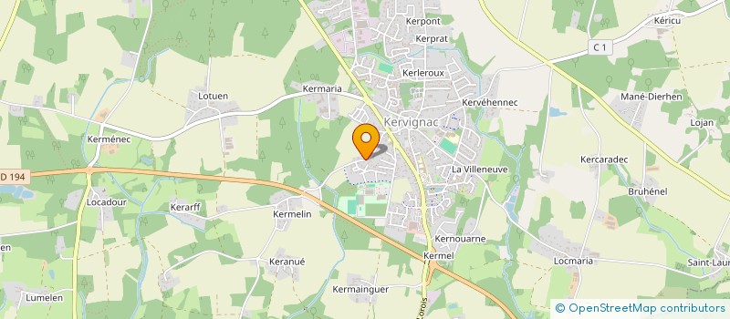 localisation de l'entreprise RAKTRESOU TIEGEZH à KERVIGNAC