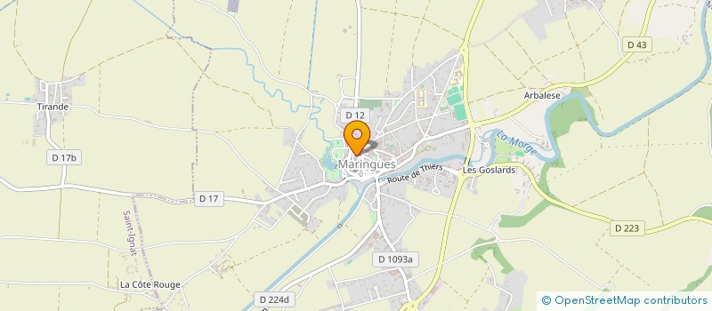 localisation de l'entreprise RAKU EN LIBERTE  MARINGUES