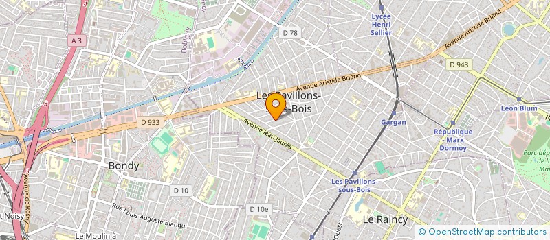 localisation de l'entreprise RAKYAN à LES PAVILLONS-SOUS-BOIS