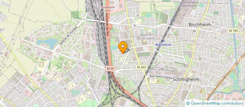 localisation de l'entreprise RAL 1023 ARCHITECTURE  SCHILTIGHEIM