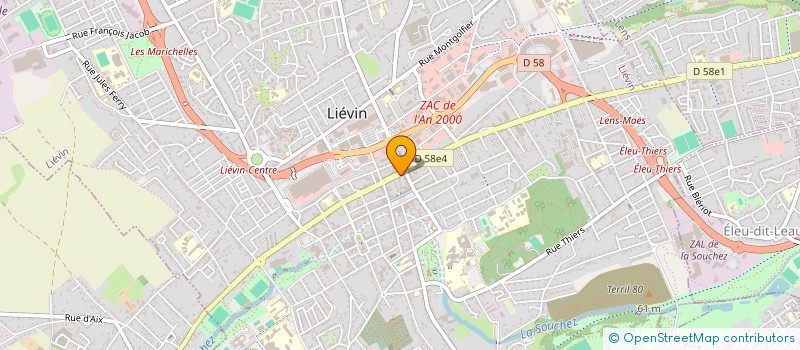 localisation de l'entreprise RAL  LIEVIN