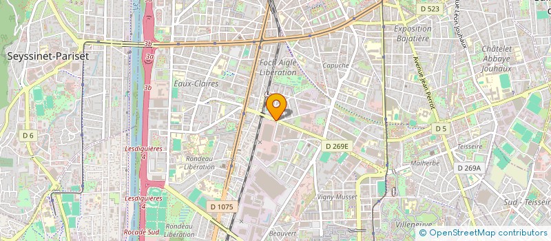 localisation de l'entreprise RAL DISTRIBUTION à GRENOBLE