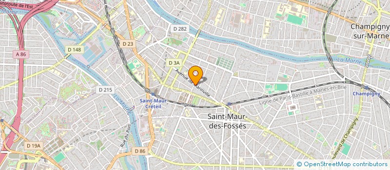 localisation de l'entreprise RALEM à ST MAUR DES FOSSES