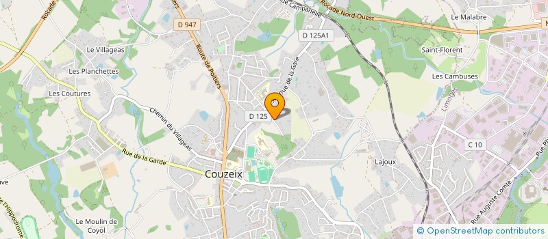 localisation de l'entreprise RALEX à COUZEIX