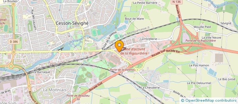 localisation de l'entreprise RALF  CESSON-SEVIGNE