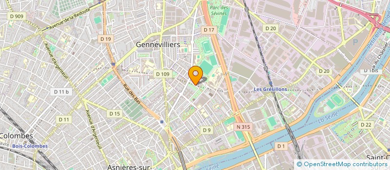 localisation de l'entreprise RALF & ALFRED PRODUCTION à GENNEVILLIERS