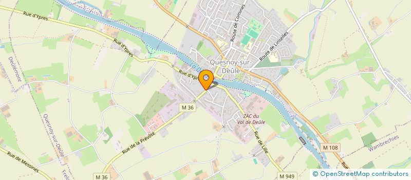 localisation de l'entreprise RALIAM à QUESNOY-SUR-DEULE