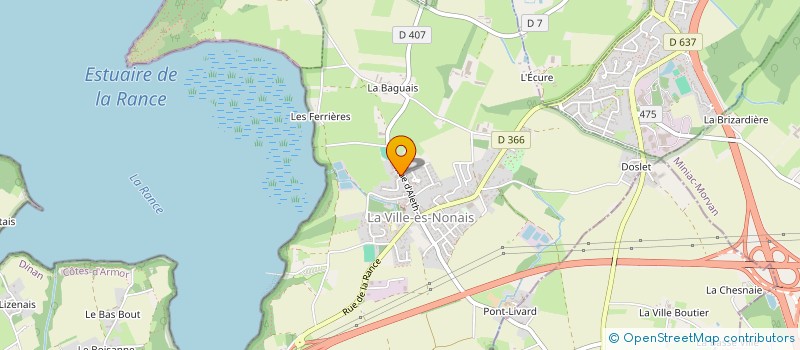 localisation de l'entreprise RALIGA  LA VILLE-ES-NONAIS