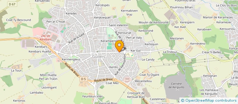 localisation de l'entreprise RALIMENT  GUILERS