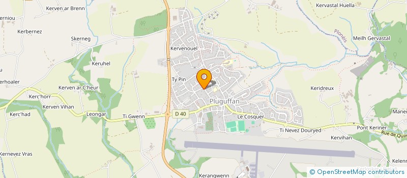 localisation de l'entreprise RALIRU  PLUGUFFAN