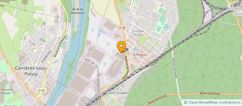 localisation de l'entreprise RALLIE ELEC  POISSY