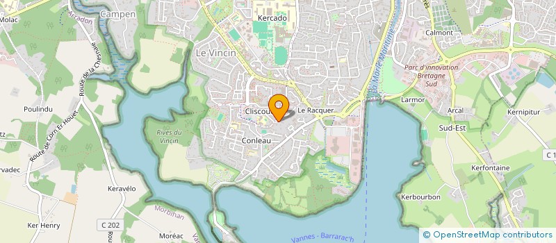 localisation de l'entreprise RALLIER DU BATY  VANNES