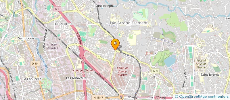 localisation de l'entreprise RALLY PRO BAT  MARSEILLE