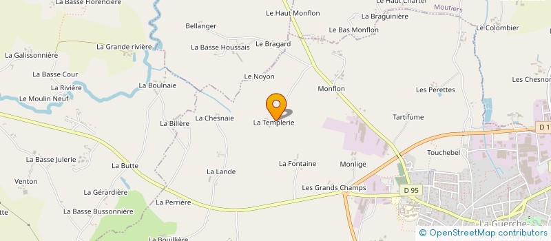 localisation de l'entreprise RALLYE BRETAGNE - SOCIETE SPORTIVE HIPPIQUE ET CYNEGETIQUE à LA GUERCHE-DE-BRETAGNE