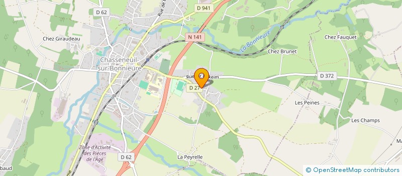localisation de l'entreprise RALLYE CHASSENEUILLAIS à CHASSENEUIL-SUR-BONNIEURE