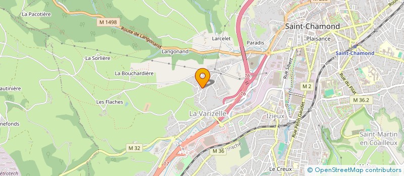 localisation de l'entreprise RALLYE CLUB DU GIER à SAINT-CHAMOND