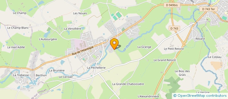 localisation de l'entreprise RALLYE DE LA SORINIERE  PARTHENAY
