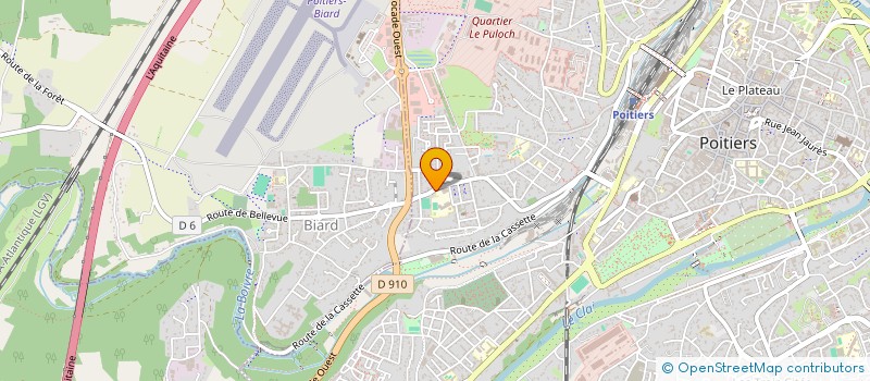localisation de l'entreprise RALLYE LATIN ACAD REG POITOU CHARENTES à POITIERS