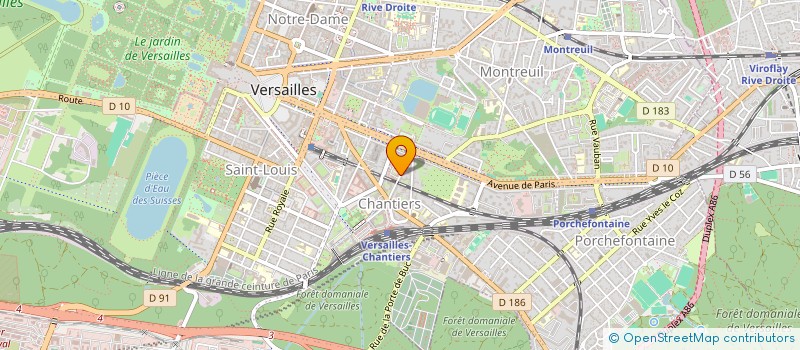 localisation de l'entreprise RALLYE LES MOTARDS CITOYENS 78 à VERSAILLES