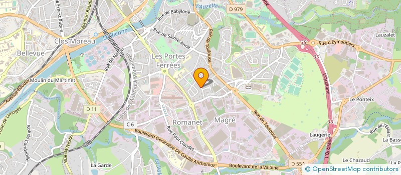 localisation de l'entreprise RALLYE LIMOUSIN à LIMOGES