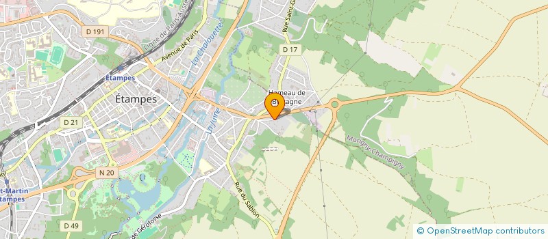 localisation de l'entreprise RALLYE MOUSTACHE à ETAMPES
