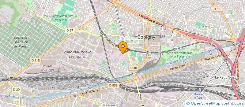 localisation de l'entreprise RALLYE PARC LOISIRS à BOBIGNY