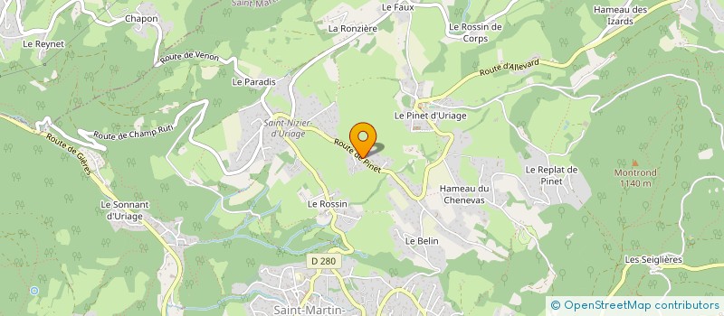 localisation de l'entreprise RALLYE RAID SERVICES à SAINT MARTIN D'URIAGE