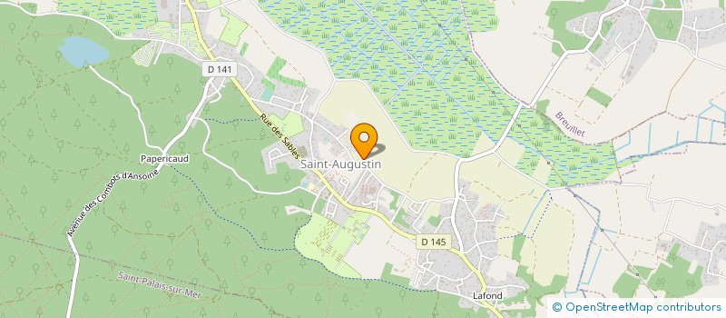 localisation de l'entreprise RALLYE SAINTONGEAIS  LES MATHES