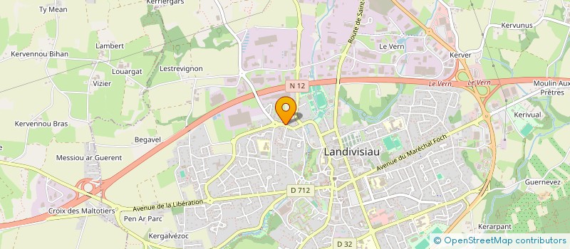 localisation de l'entreprise RALLYE SUPER à LANDIVISIAU