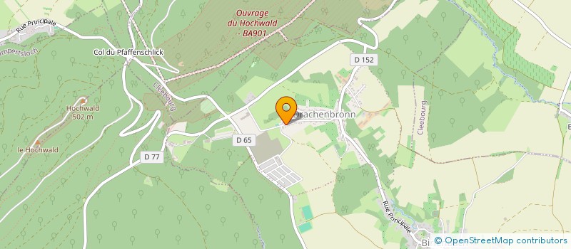 localisation de l'entreprise RALLYE TEAM ALSACE DU NORD  DRACHENBRONN-BIRLENBACH