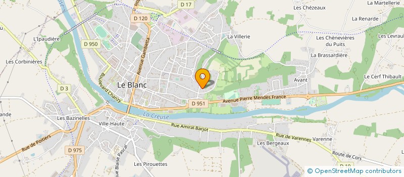 localisation de l'entreprise RALLYE TEAM BLANCOIS à LE BLANC