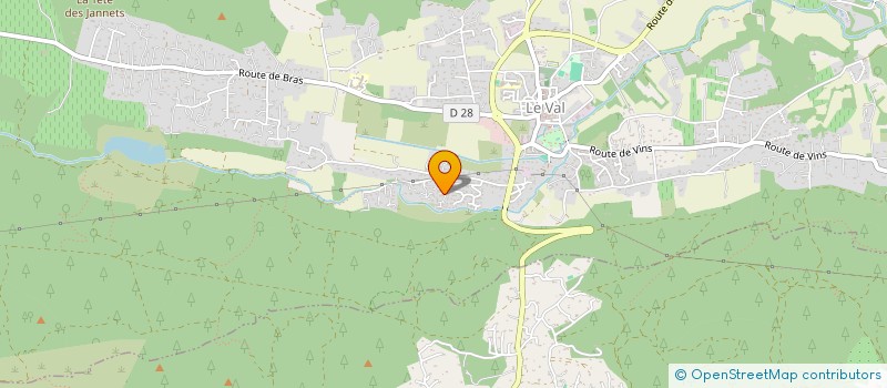 localisation de l'entreprise RALLYE TROMPES MAURES ESTEREL  LE VAL