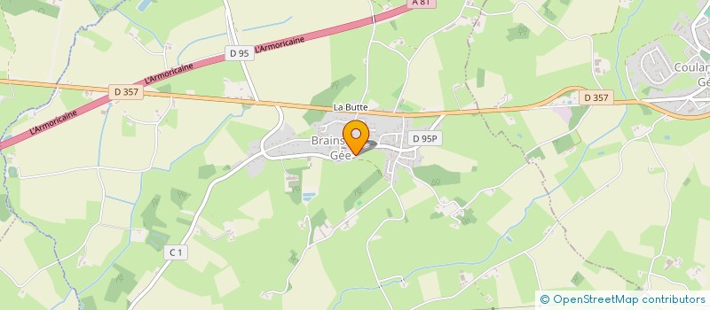 localisation de l'entreprise RALLYE VILLEDIEU  BRAINS-SUR-GEE