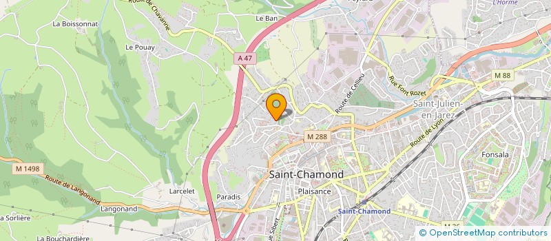 localisation de l'entreprise RALLYE2F à SAINT-CHAMOND